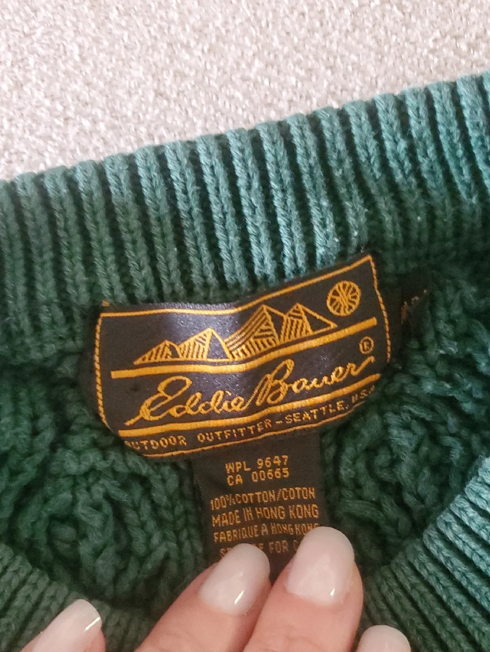 Vintage Cable Knit Sweater - Picture 2 of 4